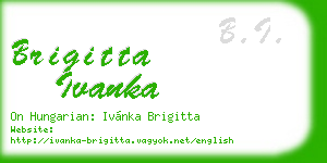 brigitta ivanka business card